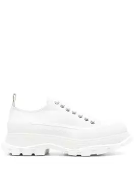 Alexander McQueen кеды на шнуровке, белый