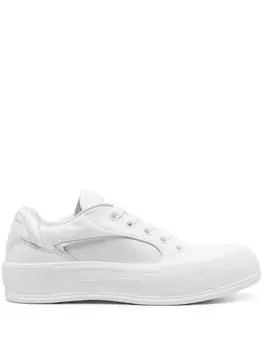 Alexander McQueen кеды с тисненым логотипом, белый