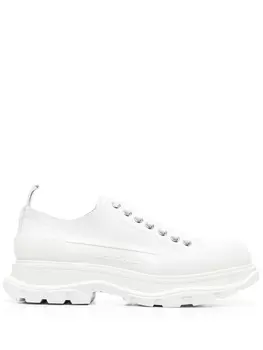 Alexander McQueen кеды Tread Slick на шнуровке, белый