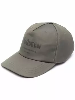Alexander McQueen кепка с логотипом, зеленый