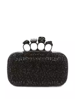 Alexander McQueen клатч Four Ring, черный