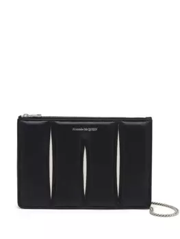Alexander McQueen клатч The Slash, черный