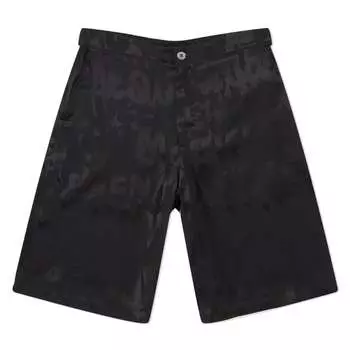 Alexander McQueen Короткие шорты с логотипом в стиле граффити, черный