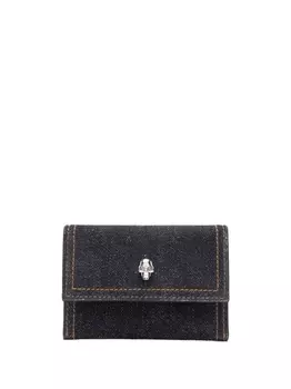 Alexander McQueen кошелек с декором Skull, синий