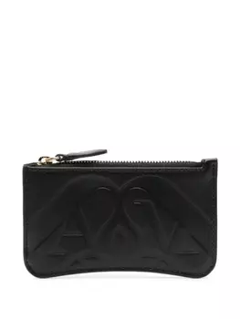Alexander McQueen кошелек с тисненым логотипом, черный
