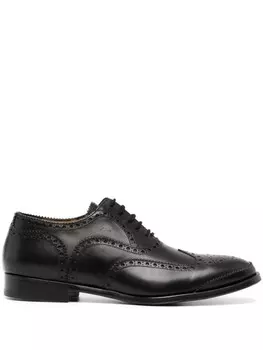 Alexander McQueen кожаные броги, черный