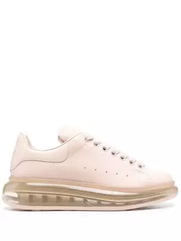 Alexander McQueen кроссовки на массивной подошве, розовый