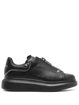 Alexander McQueen кроссовки Oversized на молнии, черный
