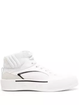 Alexander McQueen кроссовки с вышивкой Seal, белый