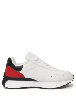 Кроссовки Alexander McQueen Sprint Runner, белый/черный/красный