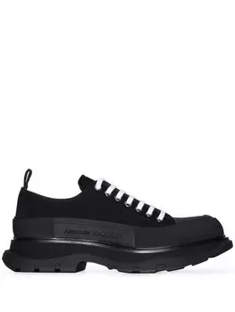 Alexander McQueen кроссовки Tread Slick на шнуровке, черный