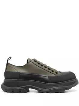 Alexander McQueen кроссовки Tread Slick, зеленый
