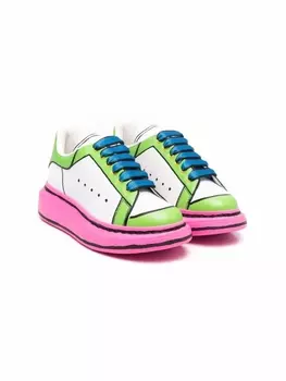 Alexander Mcqueen кроссовки в стиле колор-блок, белый