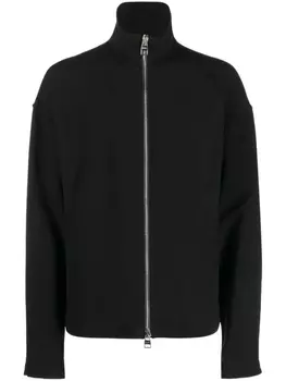 Alexander McQueen куртка на молнии с высоким воротником, черный