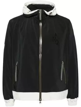 Alexander McQueen куртка на молнии с высоким воротником и капюшоном, черный