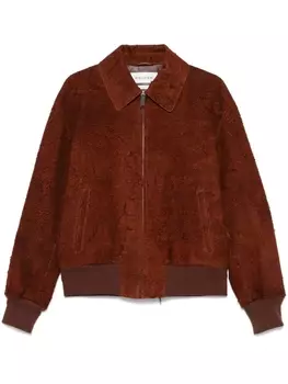 Alexander McQueen куртка с эффектом потертости, коричневый