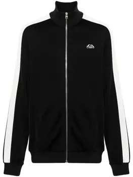 Alexander McQueen куртка с вышитым логотипом, черный