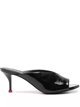 Alexander McQueen лакированные босоножки, черный
