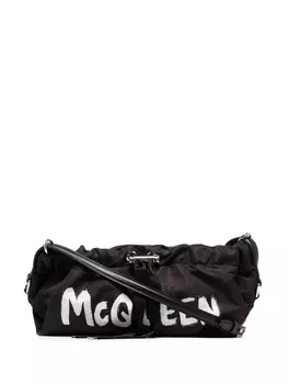 Alexander McQueen маленькая сумка через плечо Bundle с кулиской, черный