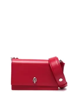 Alexander McQueen маленькая сумка на плечо Skull, красный
