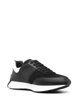 Alexander McQueen массивные кроссовки со вставками, черный