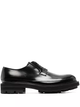 Alexander McQueen массивные туфли на шнуровке, черный