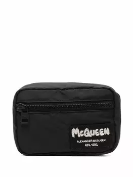 Alexander McQueen мини-кошелек McQueen Tag, черный