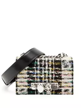Alexander McQueen мини-сумка Mini Jewelled, нейтральный цвет