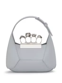 Alexander McQueen мини-сумка The Jewelled, серый