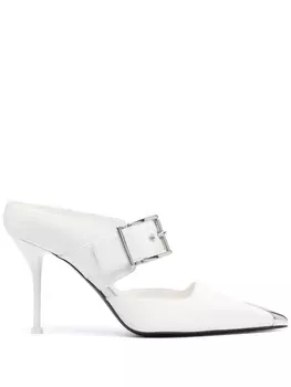 Alexander McQueen мюли Punk 90, белый
