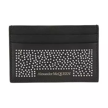 Alexander McQueen Мужской кошелек из коровьей кожи, черный