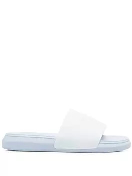 Alexander McQueen однотонные шлепанцы, синий