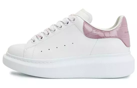 Кроссовки Alexander McQueen Oversized Croc, белый/розовый
