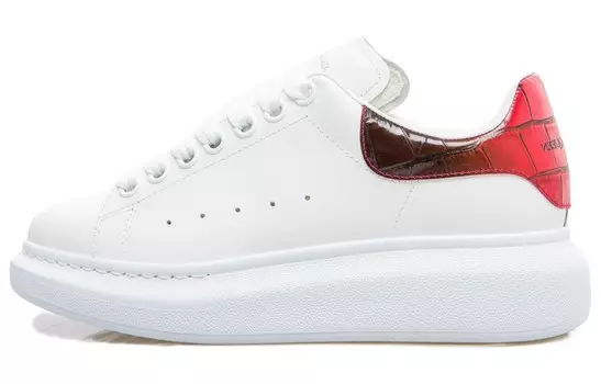 Alexander McQueen Oversized White Welsh Red Women's