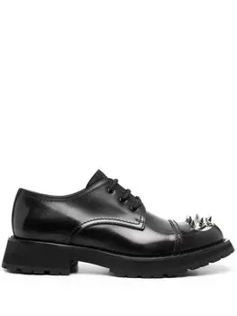 Alexander McQueen оксфорды с заклепками, черный