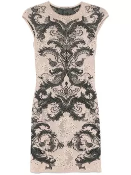 Alexander McQueen платье с цветами, розовый