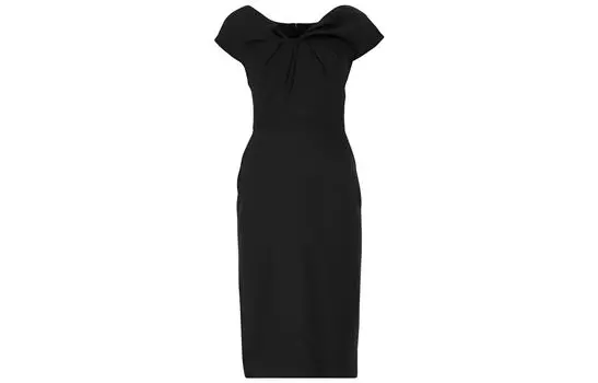 Alexander McQueen Платье с короткими рукавами, женское, черное