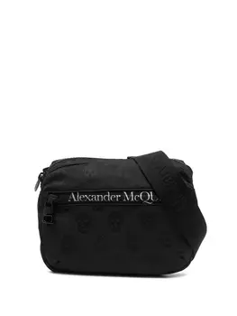 Alexander McQueen поясная сумка с логотипом, черный