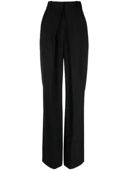 Alexander McQueen прямые брюки с завышенной талией, черный
