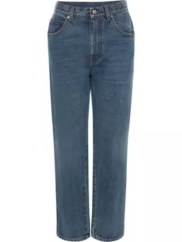 Alexander McQueen прямые джинсы с завышенной талией, синий