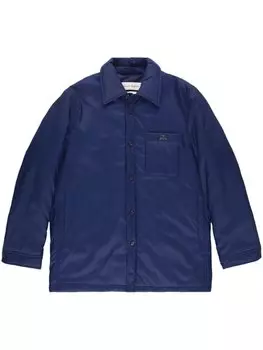 Alexander McQueen пуховик с логотипом, синий