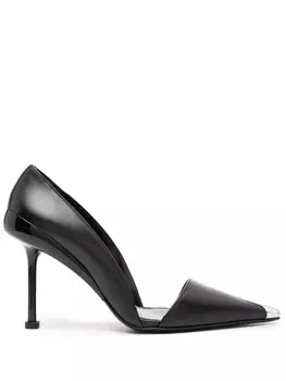 Alexander McQueen Punk 105mm leather pumps, черный