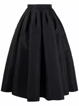 Alexander McQueen пышная юбка с завышенной талией, черный