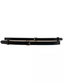 Alexander McQueen ремень Doubled, черный