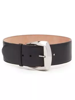 Alexander McQueen ремень Geometric Buckle, черный