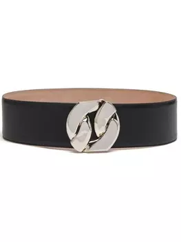 Alexander McQueen ремень с цепочкой, черный