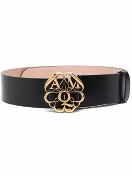 Alexander McQueen ремень с логотипом, черный