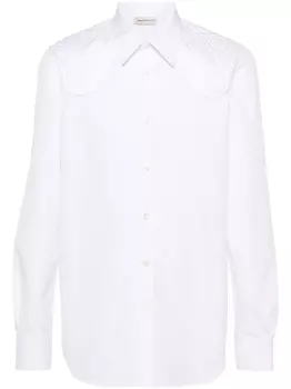 Alexander McQueen рубашка с длинными рукавами, белый