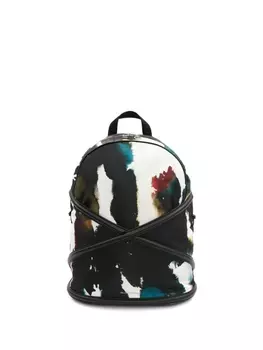 Alexander McQueen рюкзак с абстрактным принтом, черный