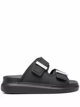 Alexander McQueen сандалии Hybrid на платформе, черный